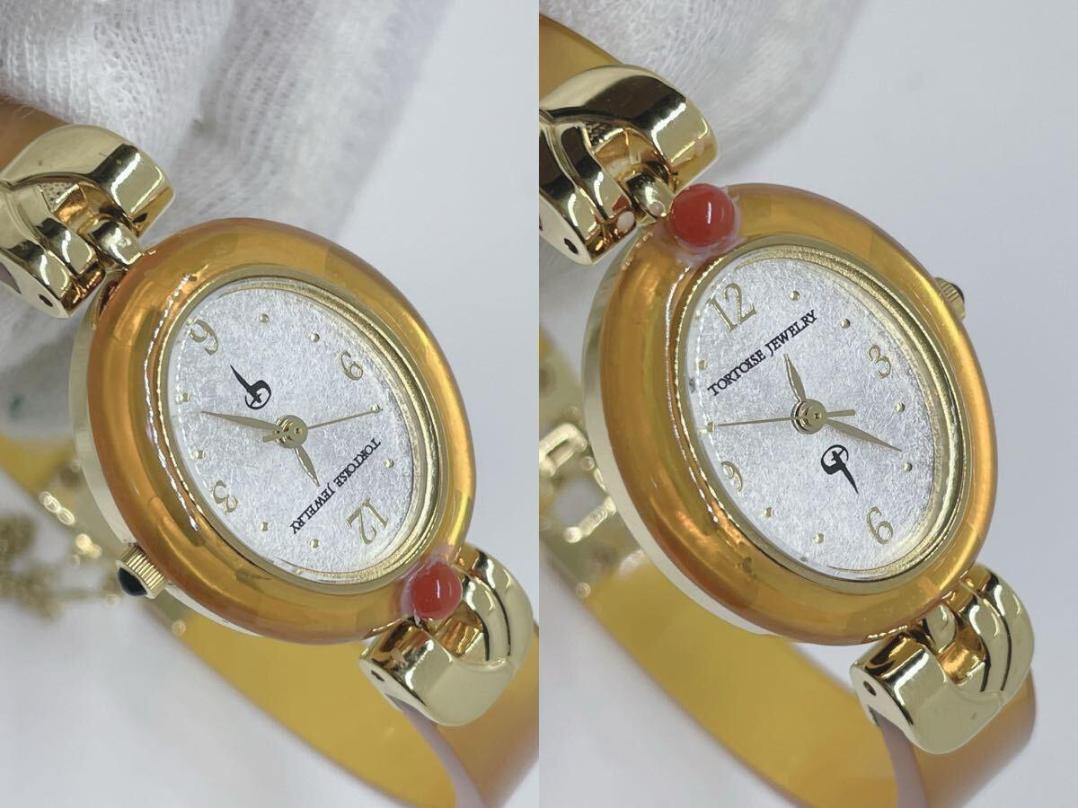 TORTOISE JEWELRY 腕時計 稼動品 8Pダイヤ 鼈甲 10年電池 TORTOISE JEWELRY 腕時計 稼動品 8Pダイヤ 鼈甲 10年電池 Yahoo
