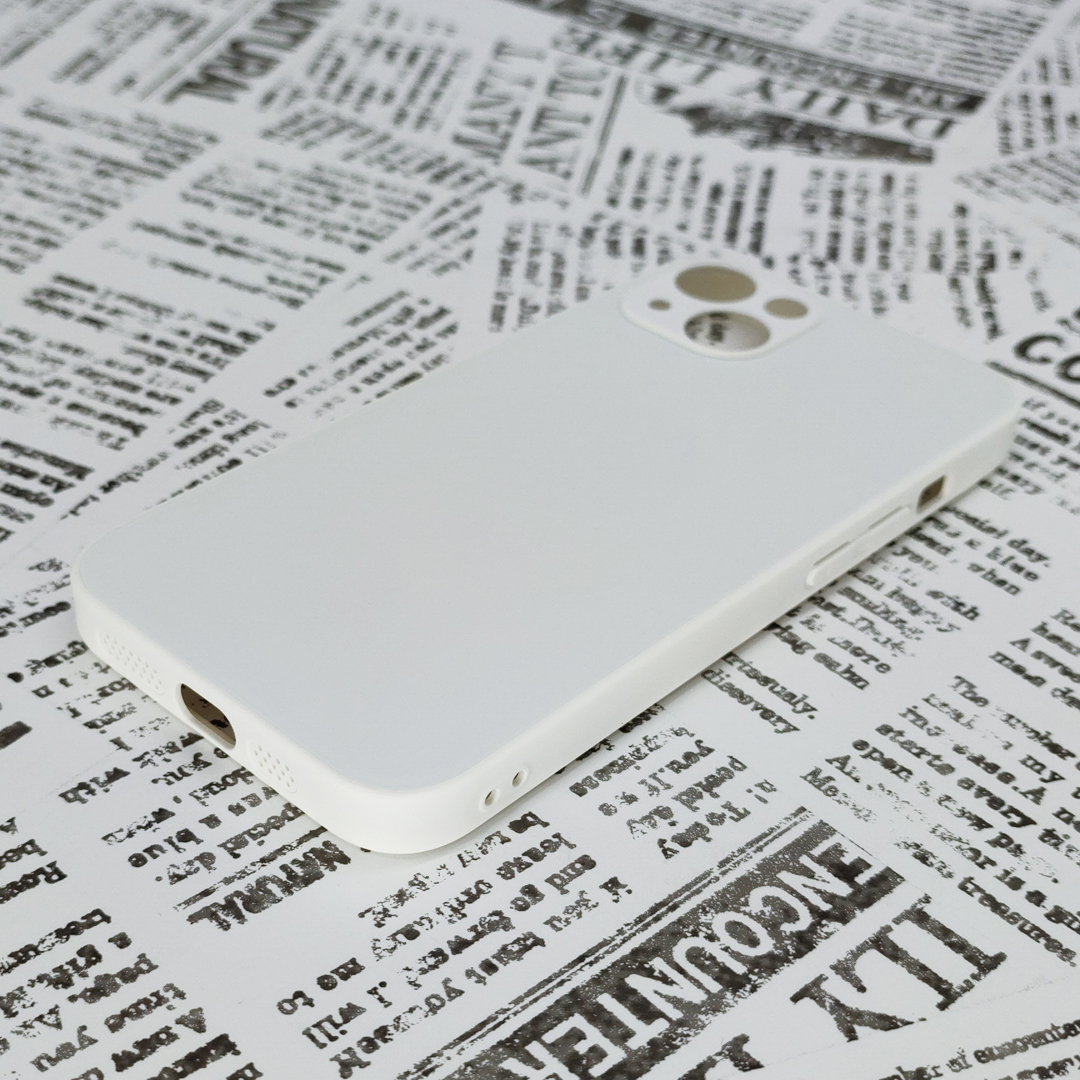iPhone 13 ガラス背面シリコンケース [24]ホワイト (5)_画像7