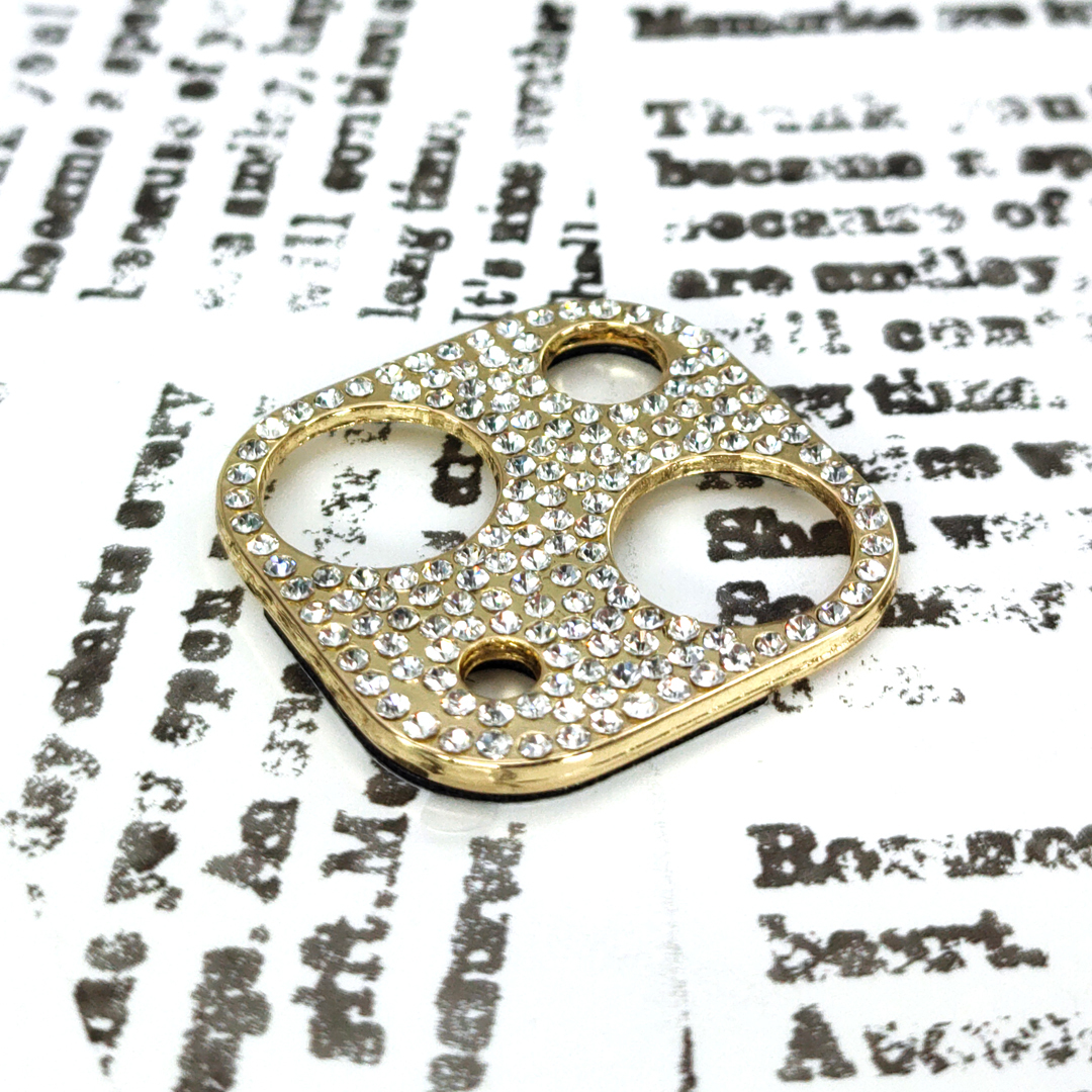 iPhone 13mini камера покрытие Kirakira Gold (6)