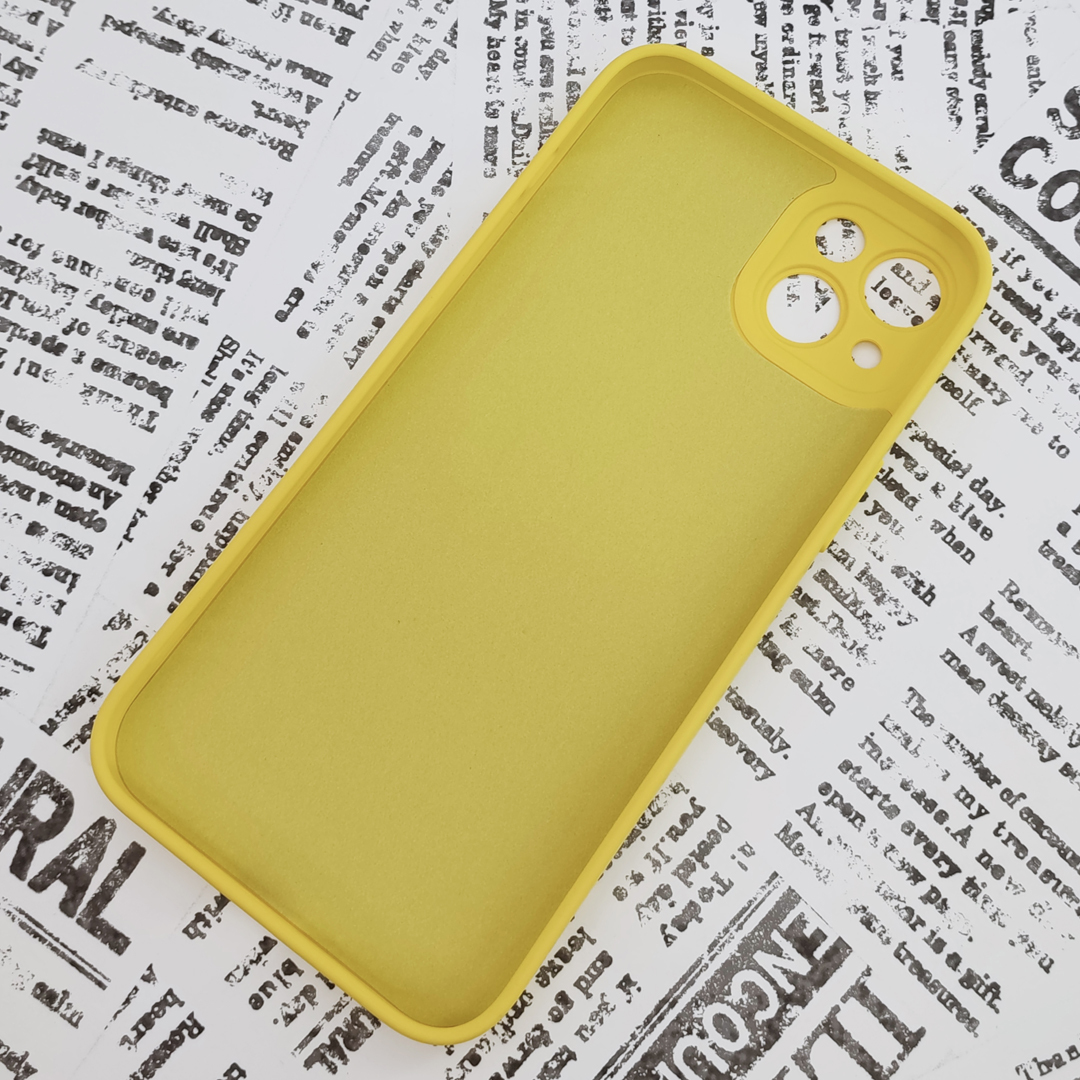 iPhone 14Plus силиконовый чехол [11] желтый (7)