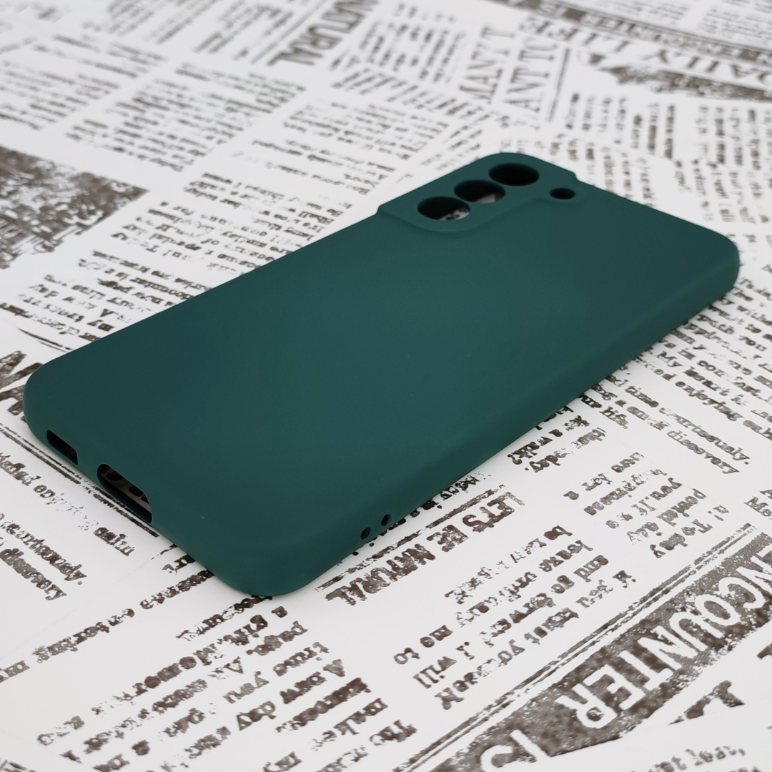 Galaxy S22+ (プラス) シリコンケース [8] ダークグリーン (3)_画像3