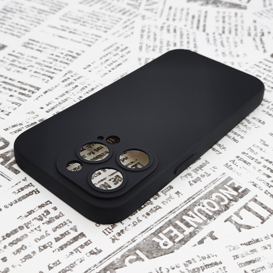 iPhone 14Pro シリコンケース [02] ブラック (3)_画像3
