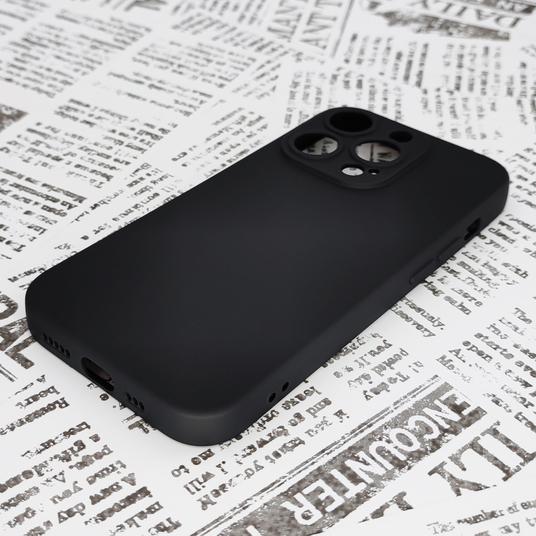 iPhone 14Pro シリコンケース [02] ブラック (3)_画像4