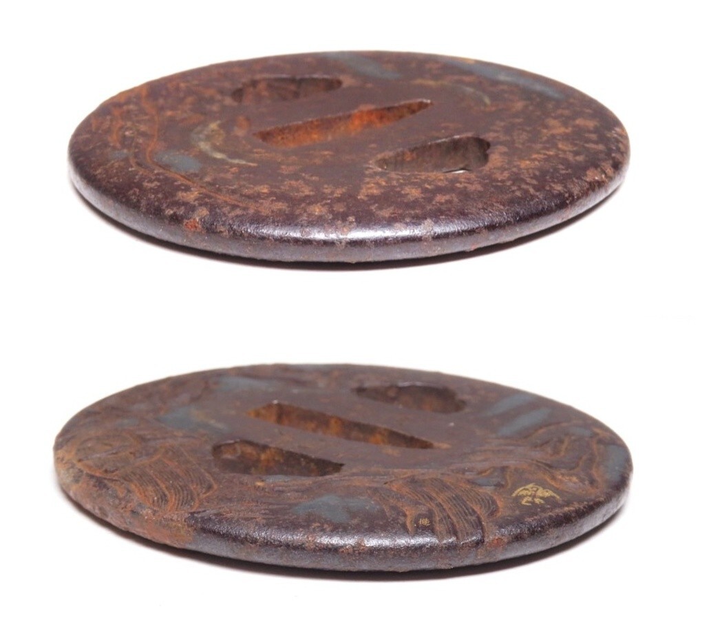 [10838] Edo ~ Meiji времена меч принадлежности . земля Zaimei входить гарда меча ( первый товар * покупка товар )