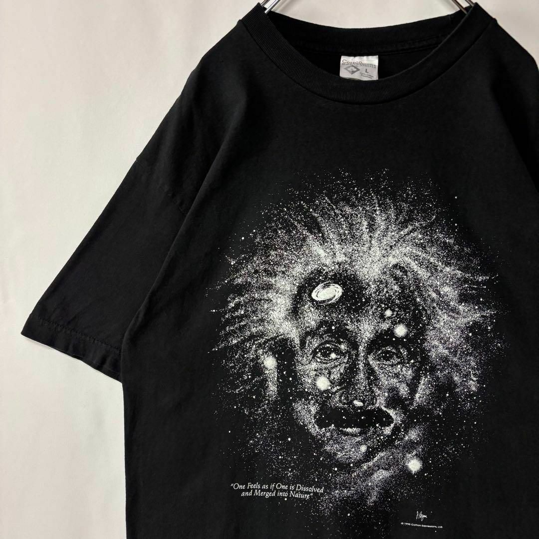 メキシコ製　アインシュタイン　Tシャツ　Lサイズ　ブラック　蓄光　相対性理論 メキシコ製 アインシュタイン Tシャツ Lサイズ ブラック 蓄光