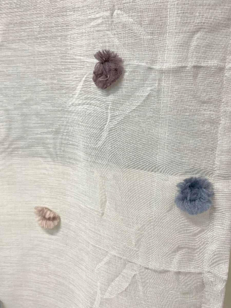 【福岡】W460 シェードカーテン◆サンゲツ◆レース付き◆固定金具◆W460 H1960 D30◆モデルR展示品◆CR45_Kh_画像7