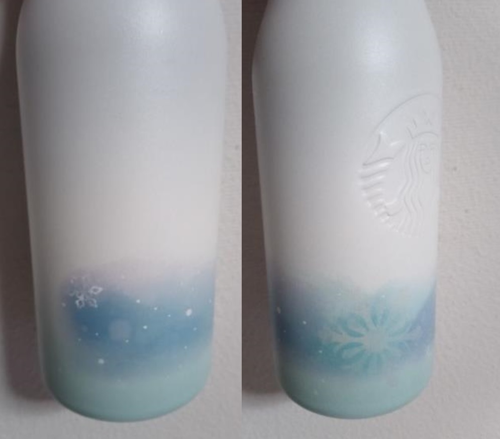 2020 スタバ ステンレスロゴボトル ホワイトスノー 473ml/タンブラー/マットホワイト/雪の結晶/スノーフレーク/スノーフレイク/ホリデー/冬_画像5