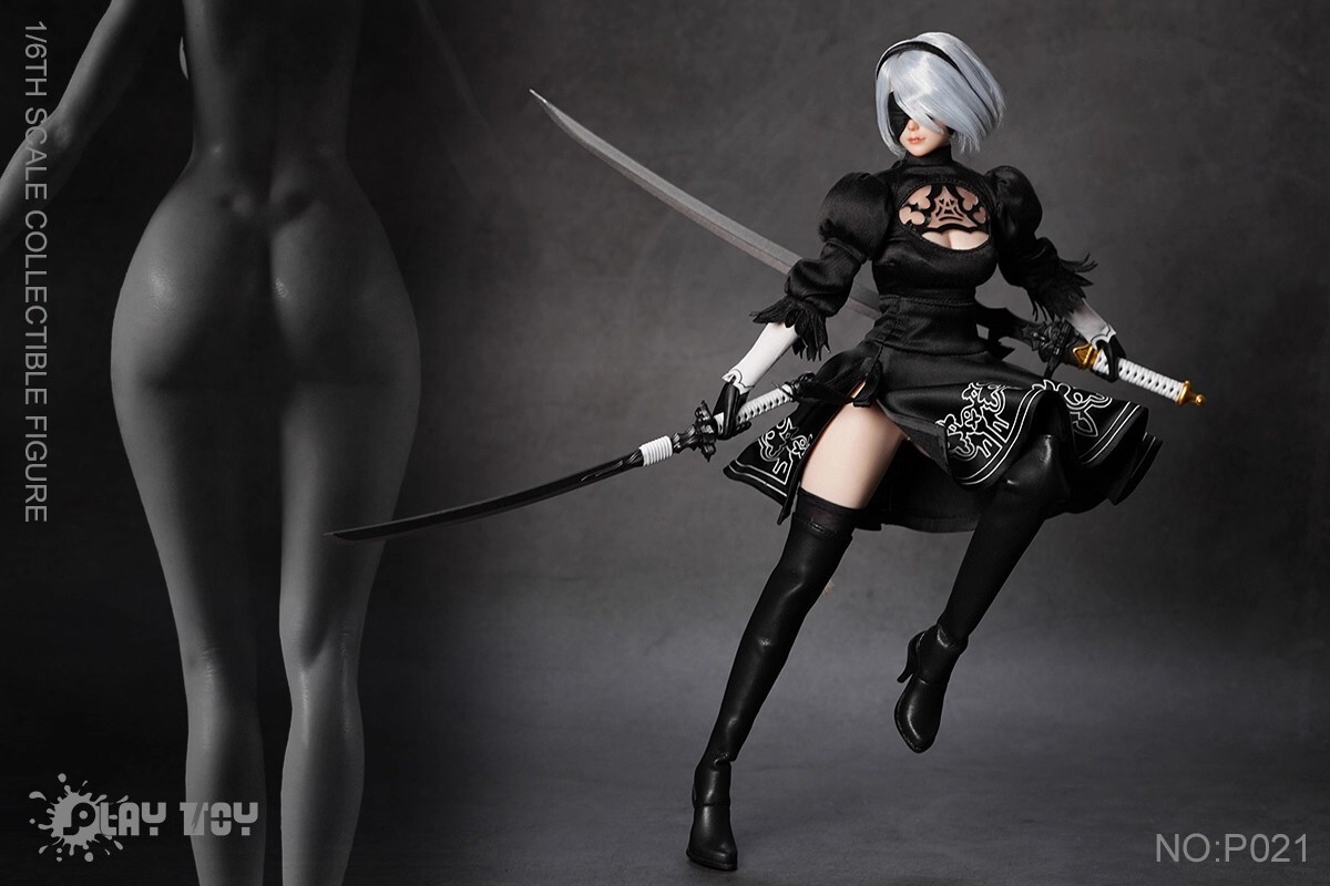 PLAYTOY 1/6 2B ニーアオートマタ 眼球可動 アクションドール PLAYTOY 1/6 2B ニーアオートマタ 眼球可動 アクションドール