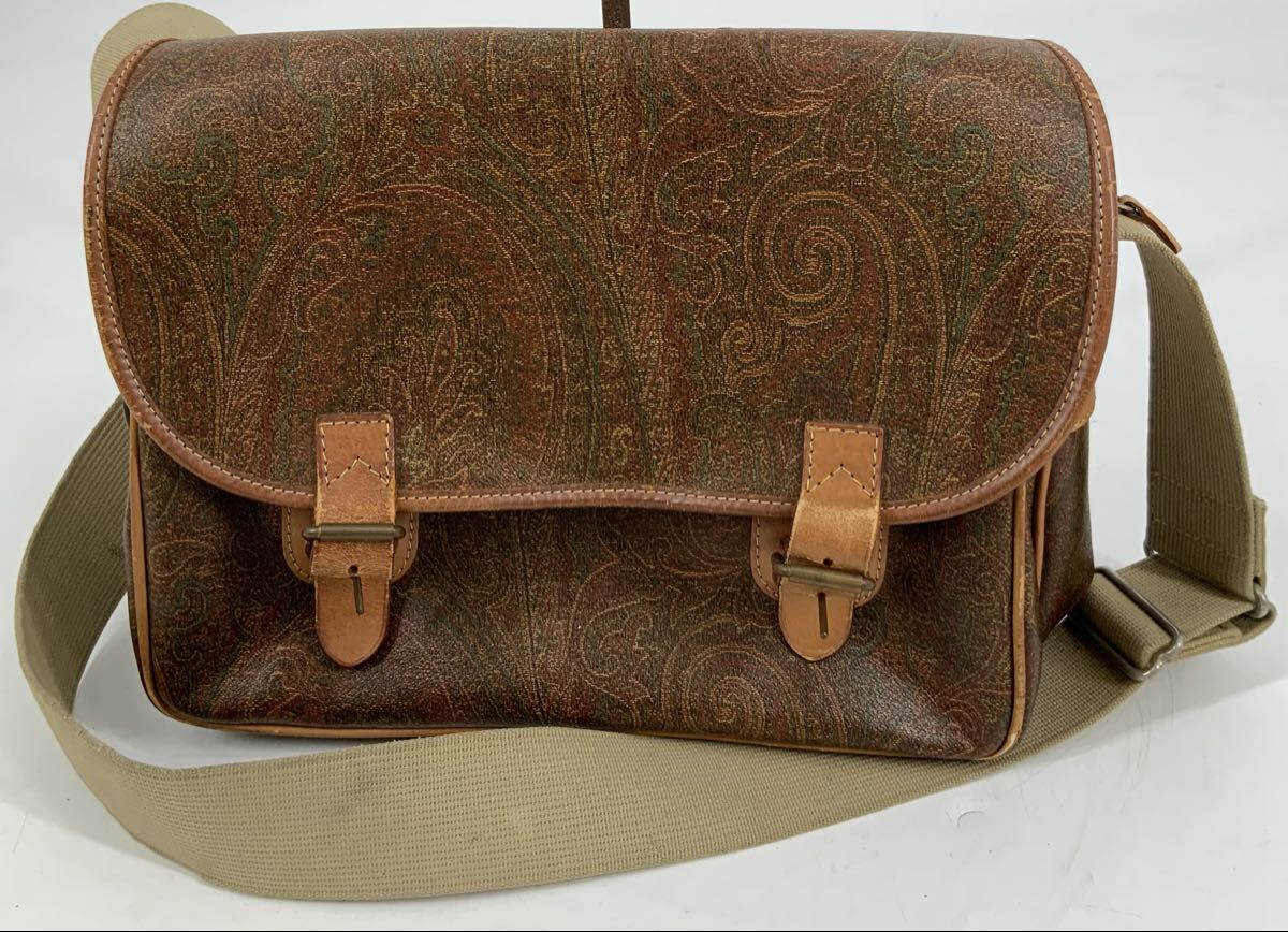 美品 ETRO エトロ メッセンジャーバッグ ショルダーバッグ Yahoo!オークション - 【0】ショルダーバッグ メッセンジャー