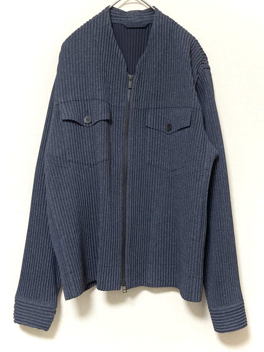 HOMME PLISSE ブルゾン カーディガン プリーツ ベージュ 2サイズ オムプリッセ イッセイミヤケ HOMME PLISSE issey miyake