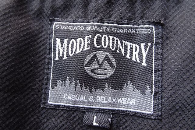 MODE COUNTRY/アウトドアベスト/Vネック/前ジップアップ/メッシュ素材切替/フラップポケット/黒/ブラック/Lサイズ(7/31R7)_画像3