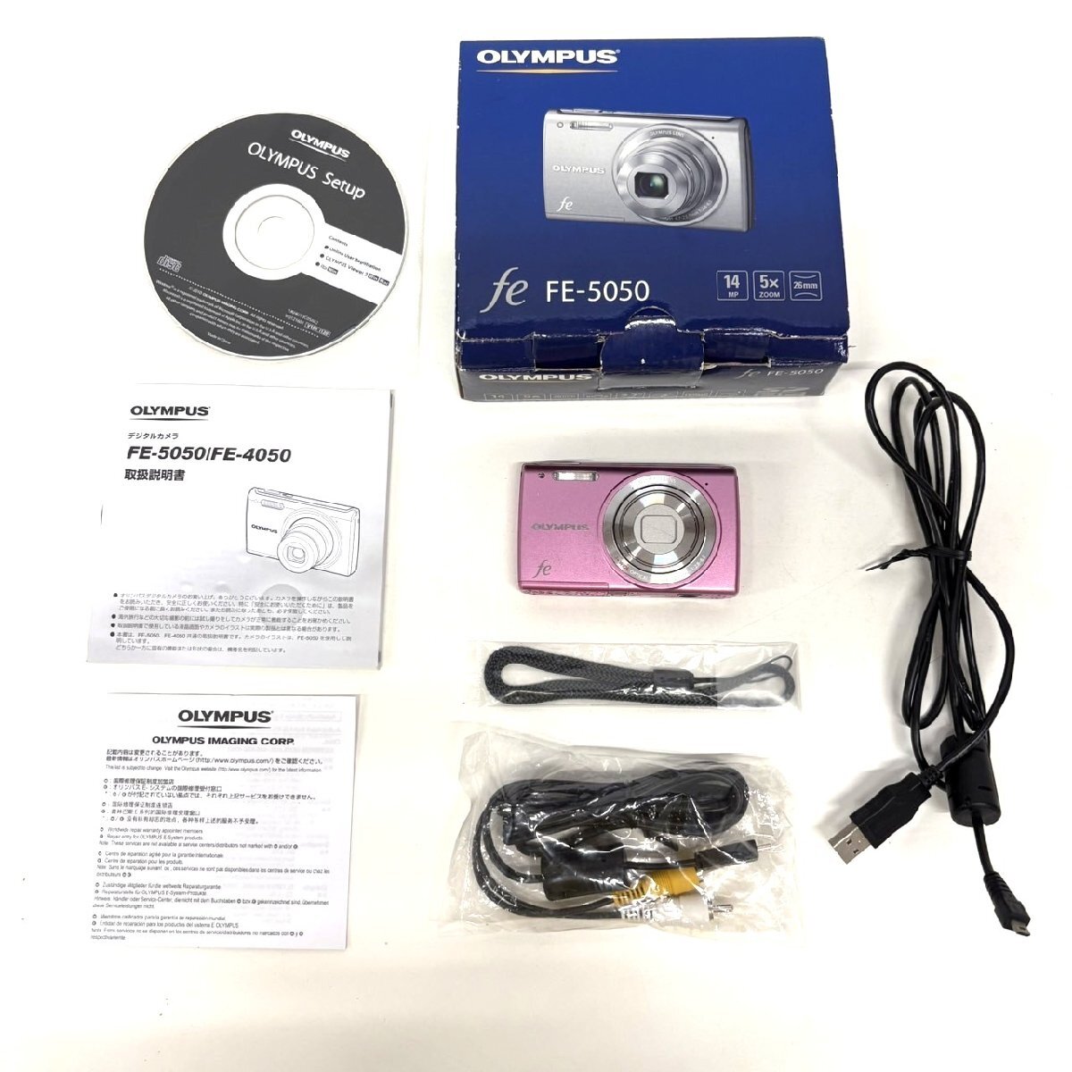 【品】OLYMPUS コンパクトデジタルカメラ FE-5050 gi7-1　