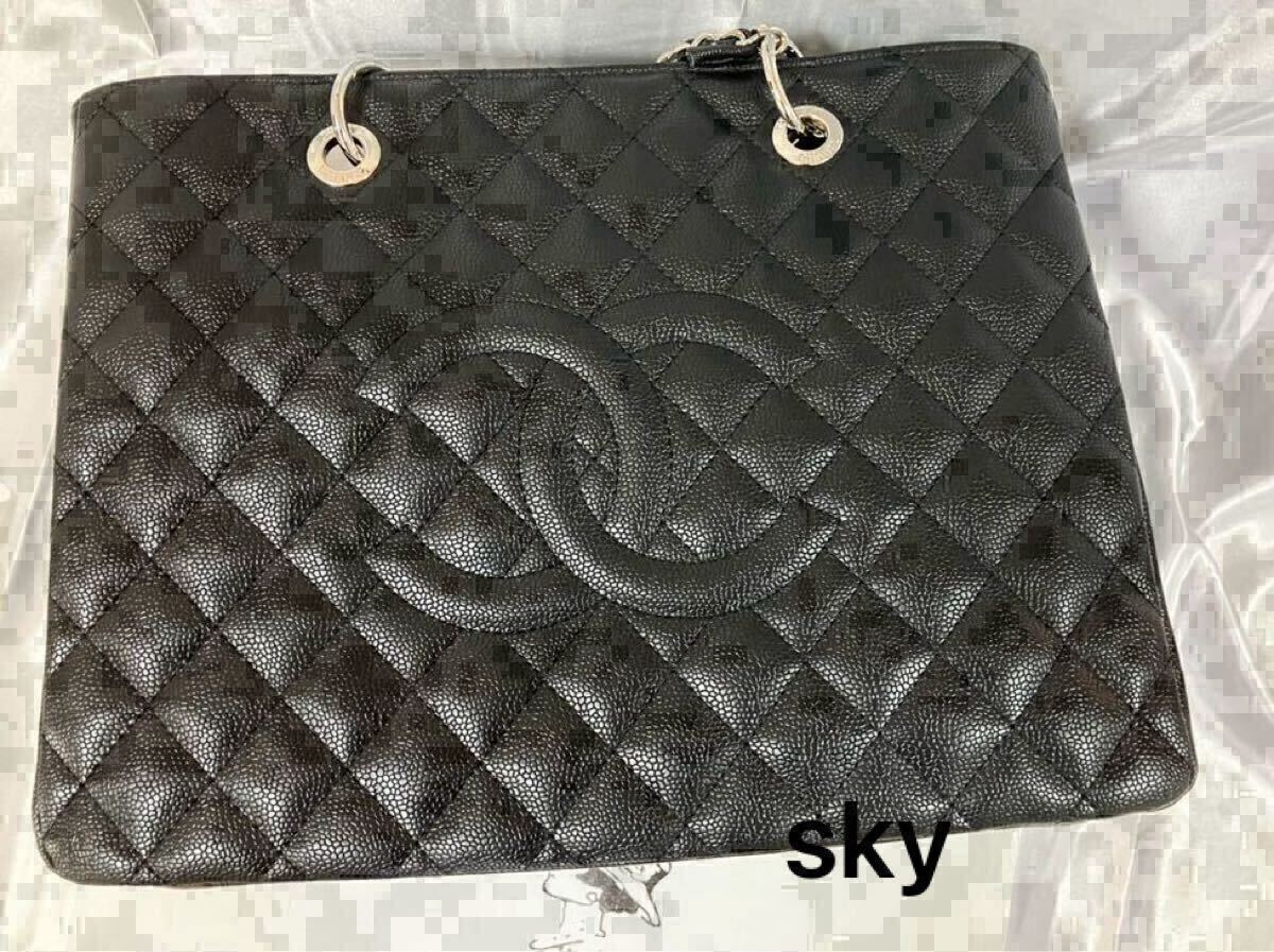 新品シャネルCHANELノベルティトートバッグチェーンビッグトート 希少新品 シャネル ノベルティ CHANEL トートバッグ ブラック