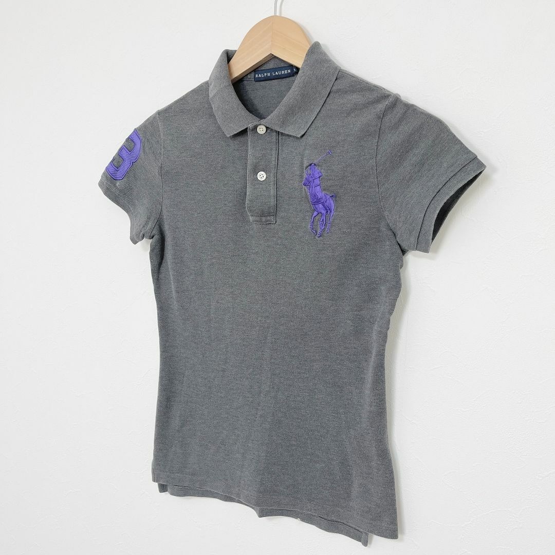 ラルフローレン パープルレーベル ポロベア 半袖 ポロシャツ グレー XS RALPH LAUREN ラルフローレントップス 半袖 ポロシャツ サイズ S
