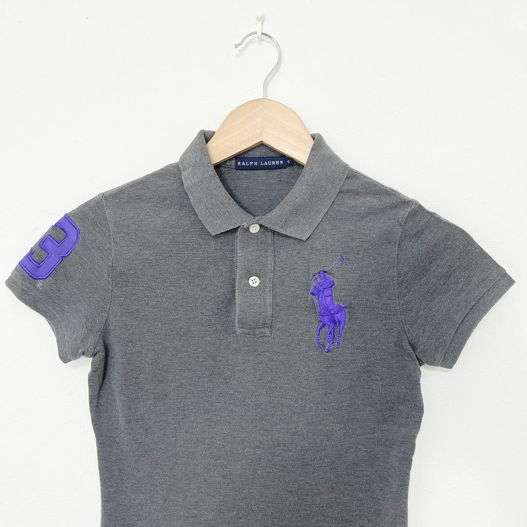 ラルフローレン パープルレーベル メンズ 半袖 ポロシャツ グレー /S RALPH LAUREN ラルフローレントップス 半袖 ポロシャツ サイズ S
