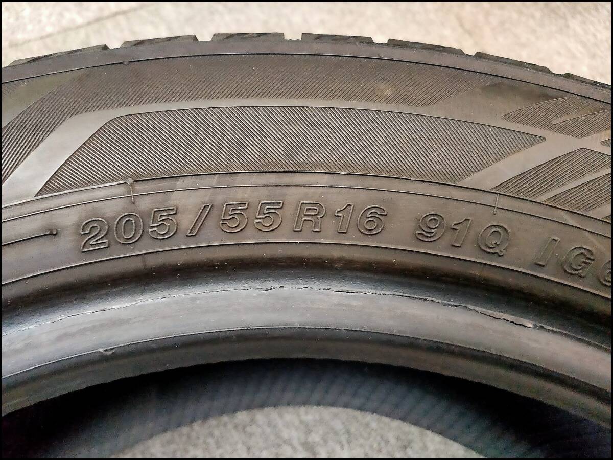 2021年 2023年 205/55R16 91Q スタッドレスタイヤ YOKOHAMA ice GUARD iG60 4本_画像6