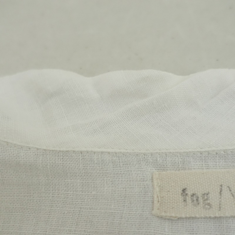 ネストローブ nestRobe リネン ブラウス プルオーバー 白 variety of WHITE」様々な白を重ねて楽しむ秋のはじまり