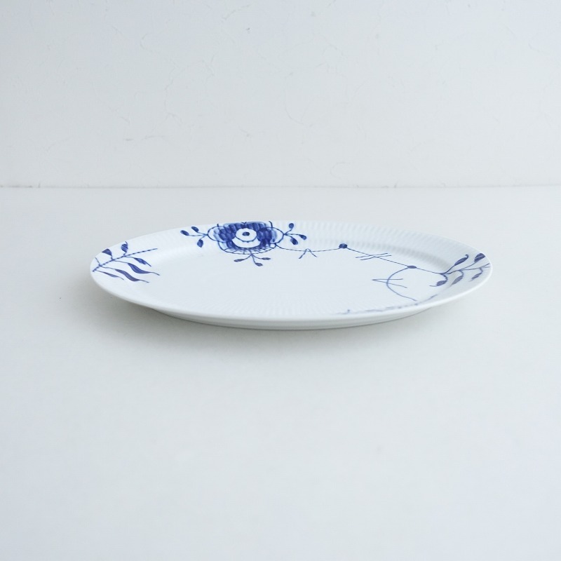 【北欧】美品/ロイヤルコペンハーゲン*ブルーフルーテッドメガ オーバルプレート*食器お皿【陶器】(wa87-2506-83)【80G52】_画像2