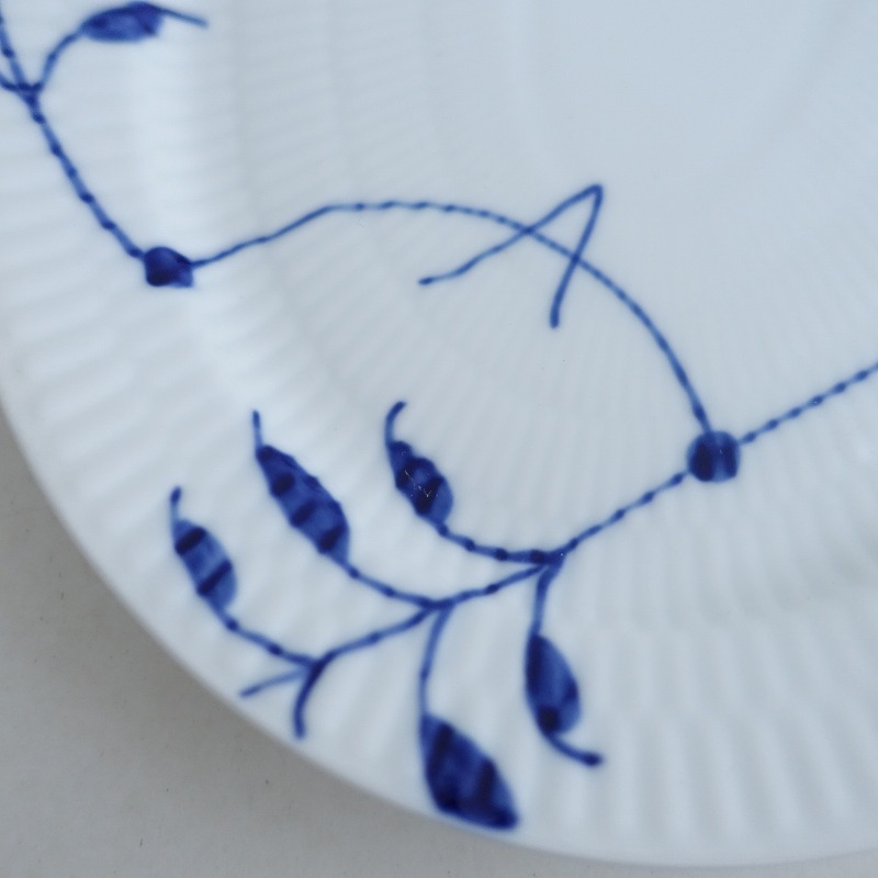 【北欧】美品/ロイヤルコペンハーゲン*ブルーフルーテッドメガ オーバルプレート*食器お皿【陶器】(wa87-2506-83)【80G52】_画像5