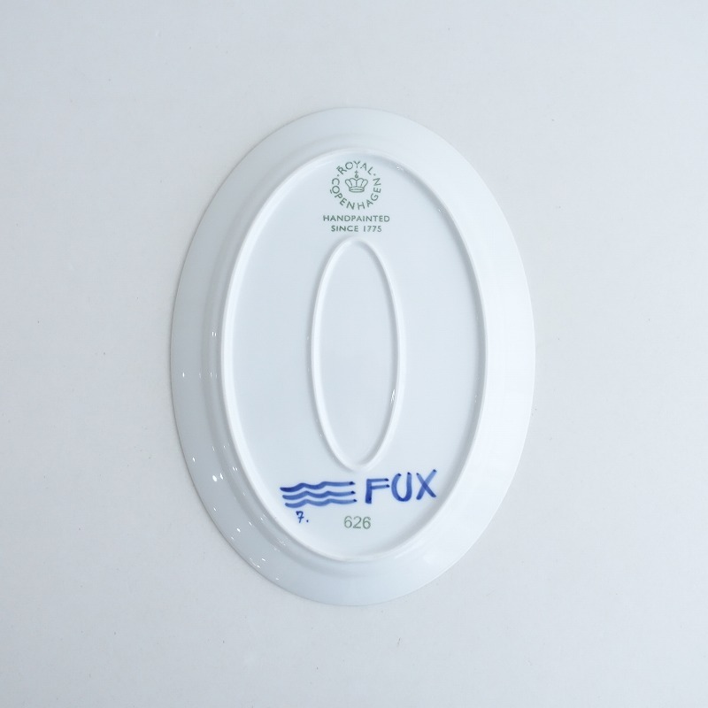 【北欧】美品/ロイヤルコペンハーゲン*ブルーフルーテッドメガ オーバルプレート*食器お皿【陶器】(wa87-2506-83)【80G52】_画像6