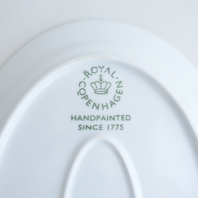 【北欧】美品/ロイヤルコペンハーゲン*ブルーフルーテッドメガ オーバルプレート*食器お皿【陶器】(wa87-2506-83)【80G52】_画像7