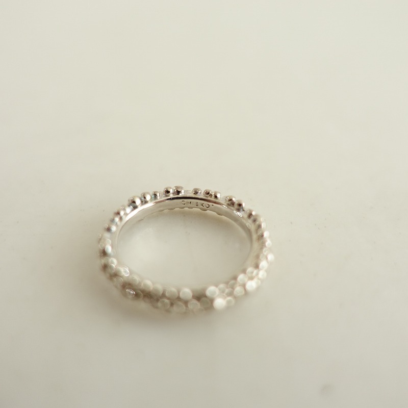 CHIEKO+ caviar ring silver チエコプラス 美品】チエコプラス CHIEKO+ *caviar ring 13号*シルバー指輪