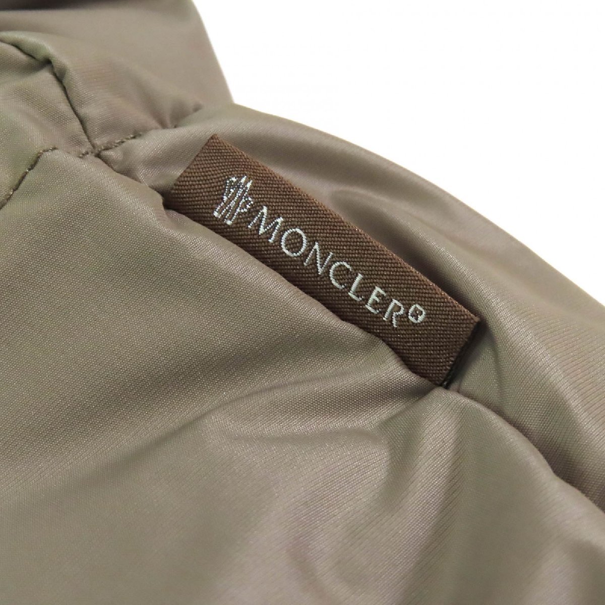 未使用品△MONCLER モンクレール CLEMATITE クレマチス リスファー ダウンコート ブラウン系 0 正規品 レディース_画像7