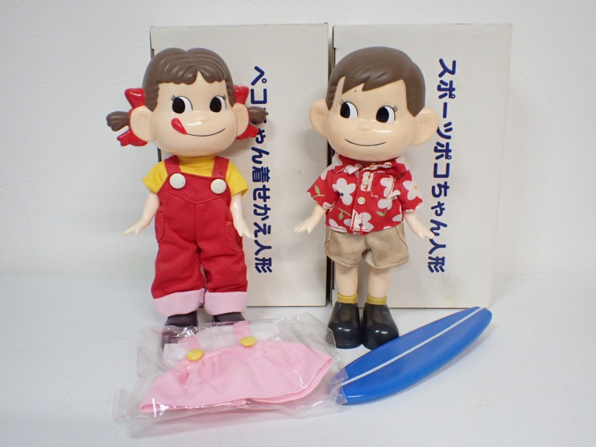 ペコちゃん人形(着せ替え付) 非売品 20NYI/8B〇不二家 ペコちゃん 着せ替え人形 ポコちゃん スポーツ