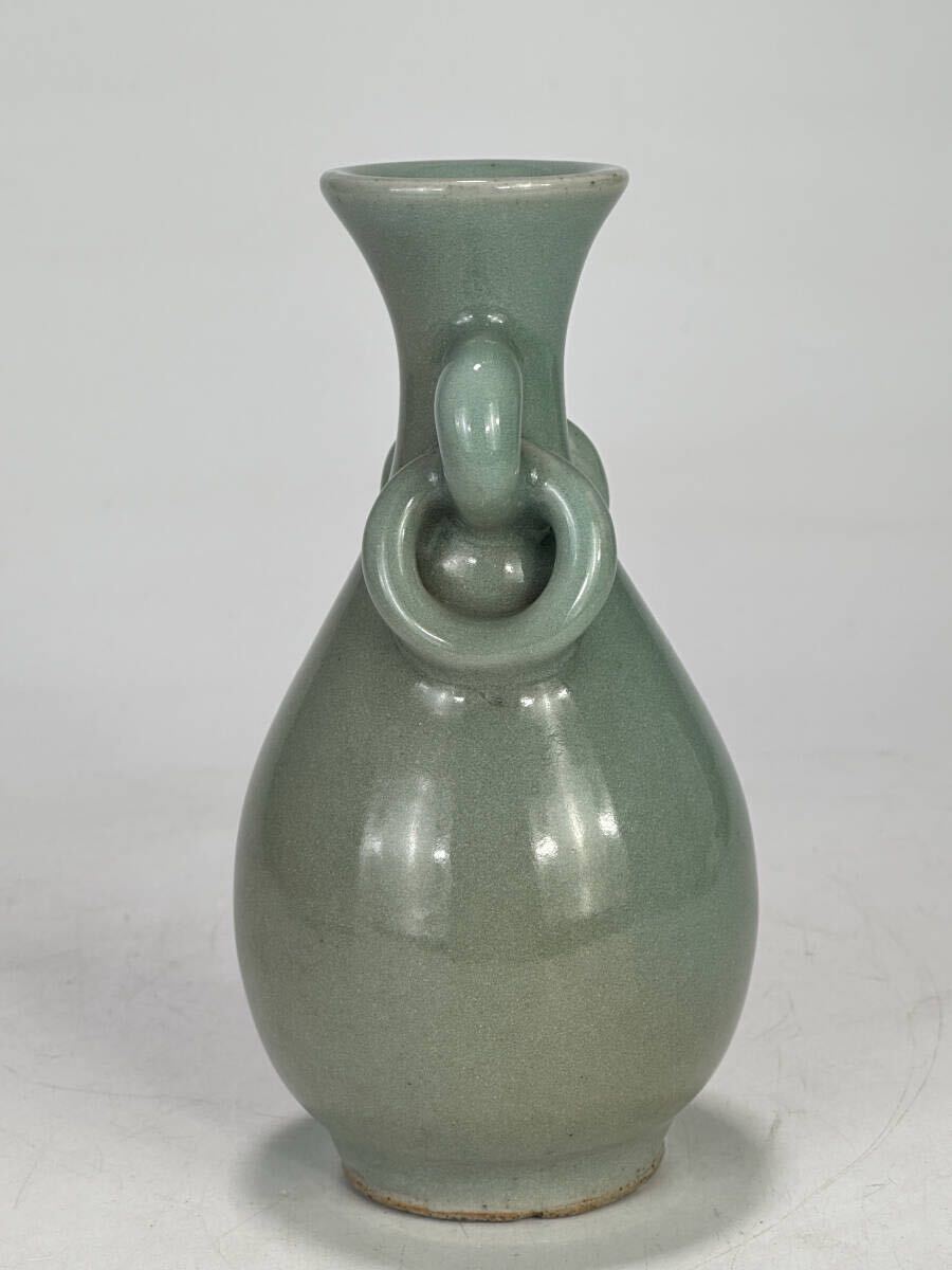 中国明時代ひょうたん青磁花瓶 UJ17S38 中国美術 元〜明時代 龍泉窯 天龍寺 青磁 花瓶 花器 花