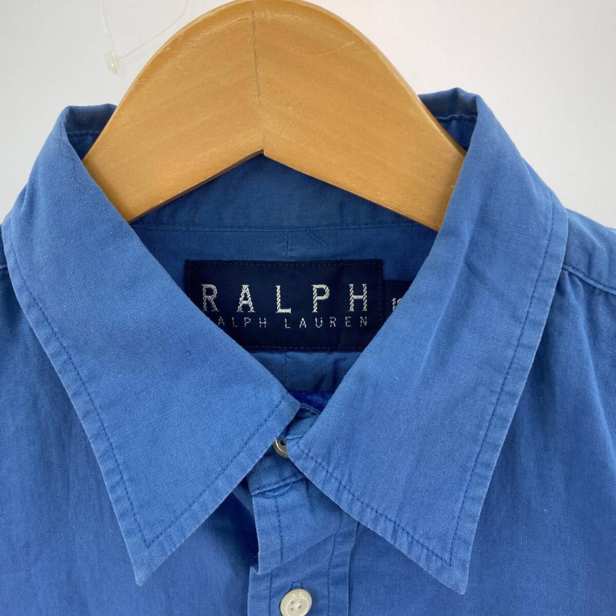 Ralph Lauren ラルフローレン ワンポイント 長袖シャツ size10/ブルー ゆうパケットOK_画像2