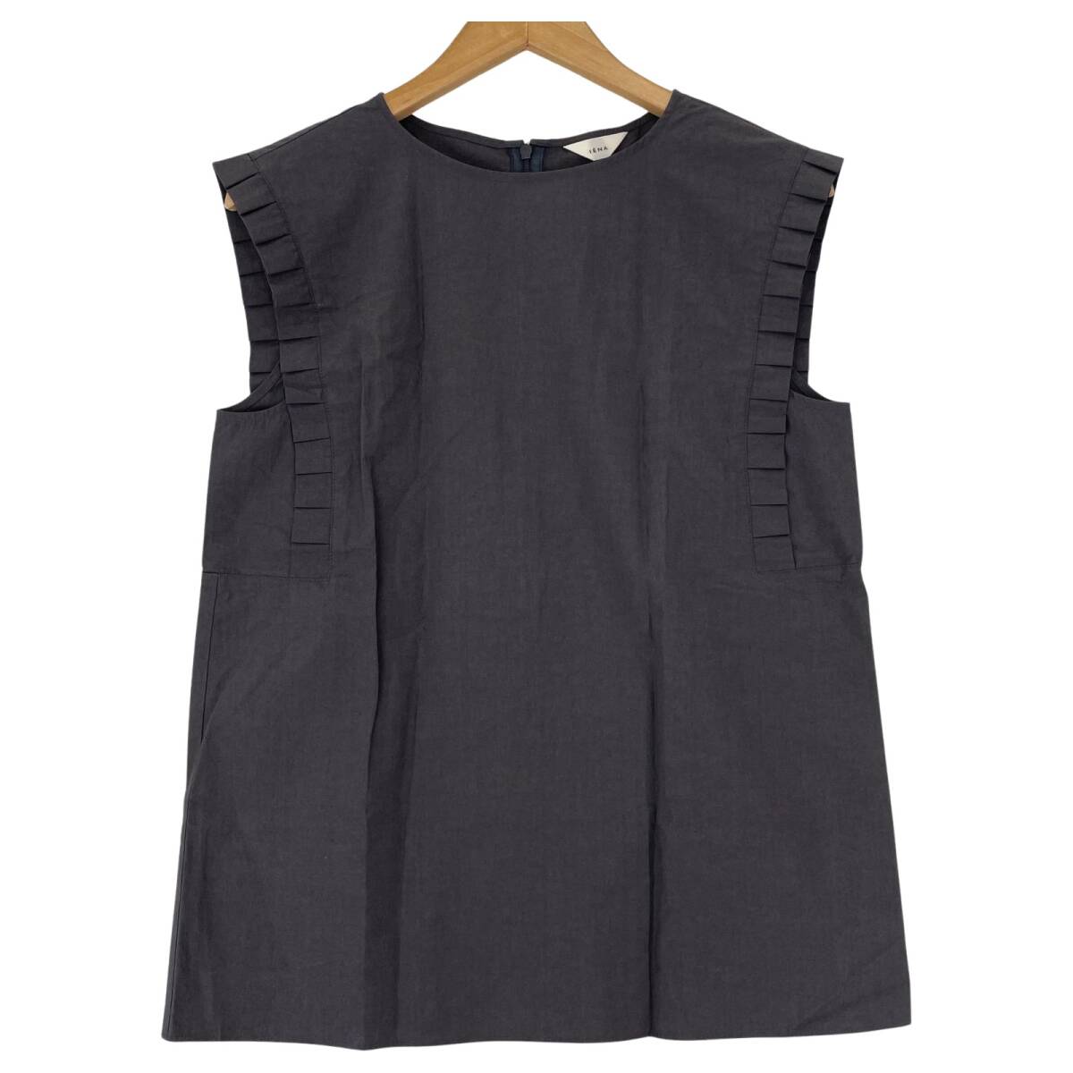 美品 IENA イエナ タグ付き フリルスリーブ ブラウス sizeF/グレー ゆうパケットOK