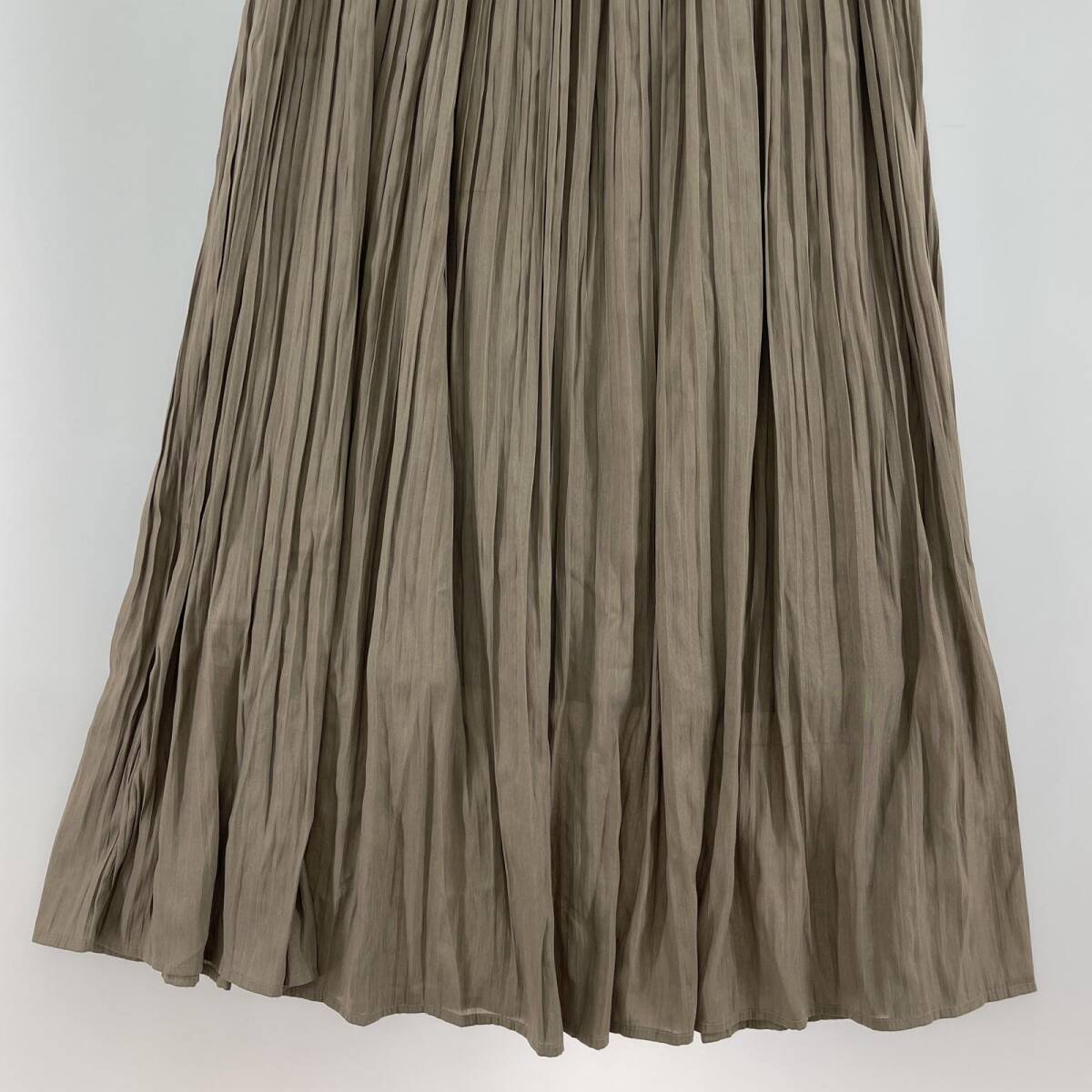 ROPE PICNIC ロペピクニック ロング プリーツ スカート size38/ライトモカ_画像3
