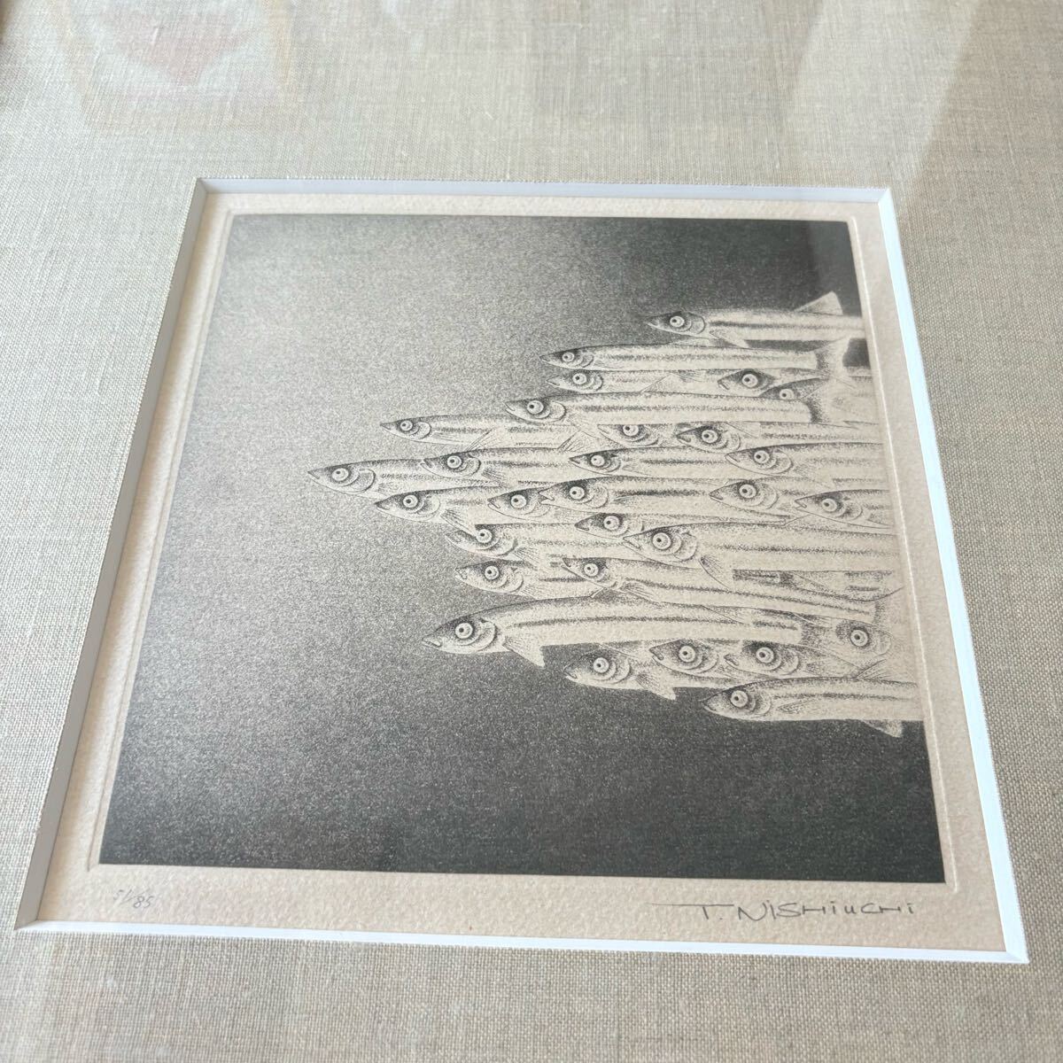 西内利夫　銅版画集　琵琶湖の仲間たち　全12点セット 西内利夫 『琵琶湖の仲間たち』 [古美術こもれび] 骨董,掛軸