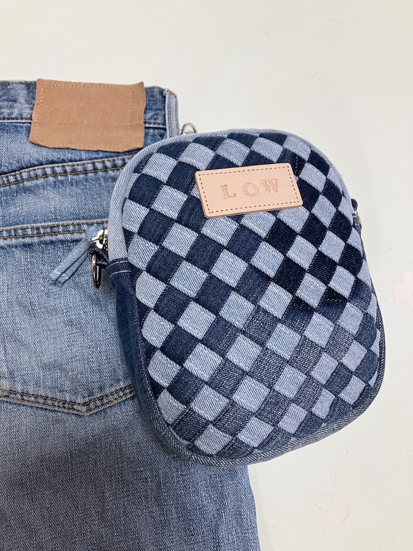 デニム リメイク 3wayバック★ デニムリメイクバッグ ハンドメイド LOW オリジナル 3WAY ミニ