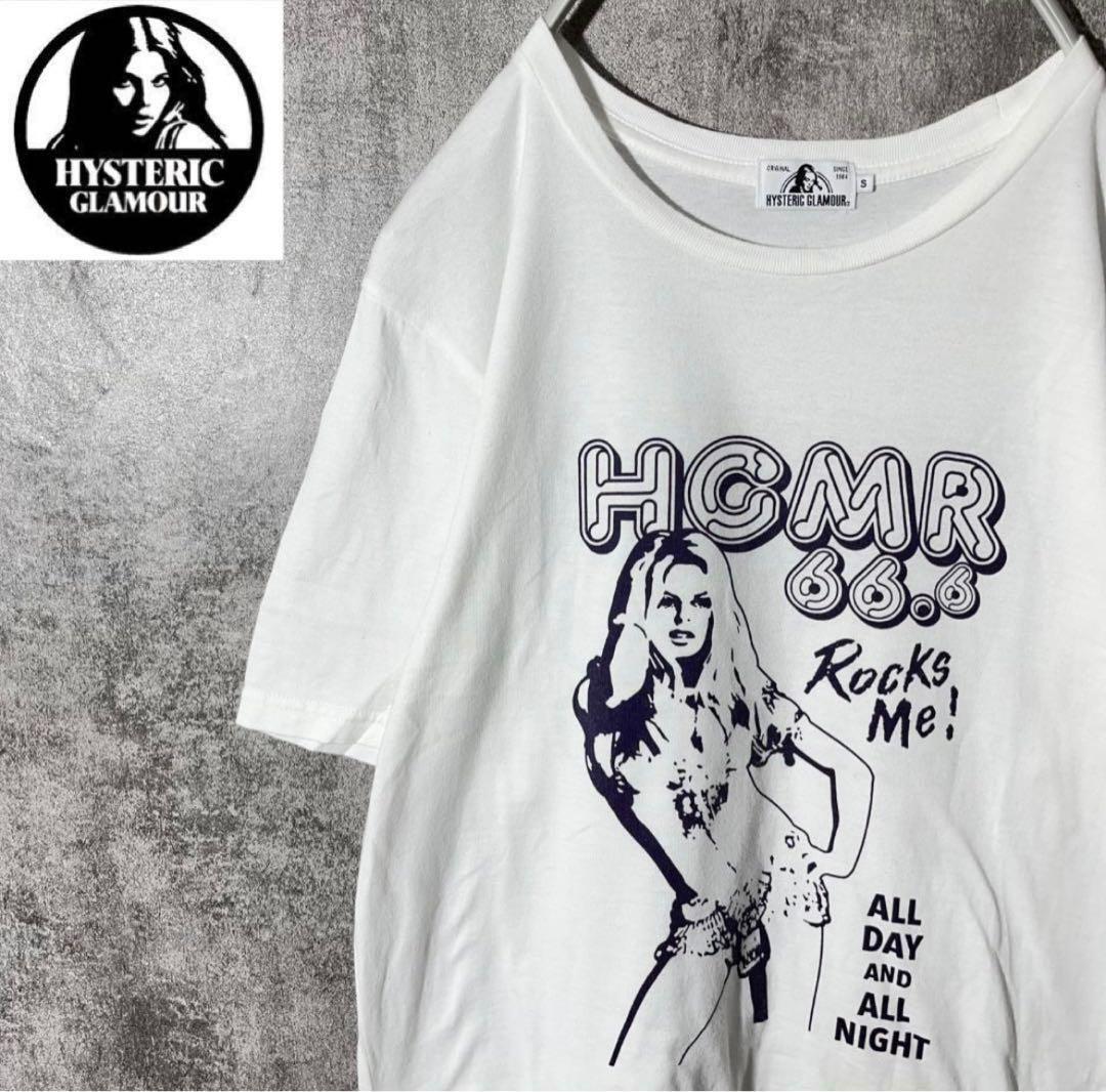 ヒステリックグラマー 半袖 Tシャツ ヒスガール メンズ プリント グレー L 人気】ヒステリックグラマー リンガーTシャツ 半袖 ヒスガール