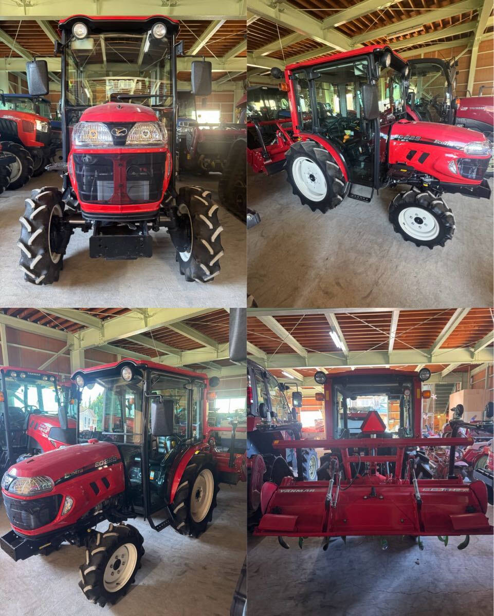 加茂市発　整備済車体！程度良！　ヤンマー　トラクター　EG225 718時間　RB15S　キャビン　自動耕深　自動水平　現状販売　下取可_画像4