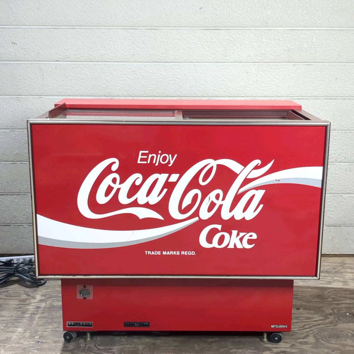 三菱オープンタイプクーラー　BC-107HRB　135L　ビンテージ 三菱オープンタイプクーラー BC-107HRB 1∅ 135L ビンテージ