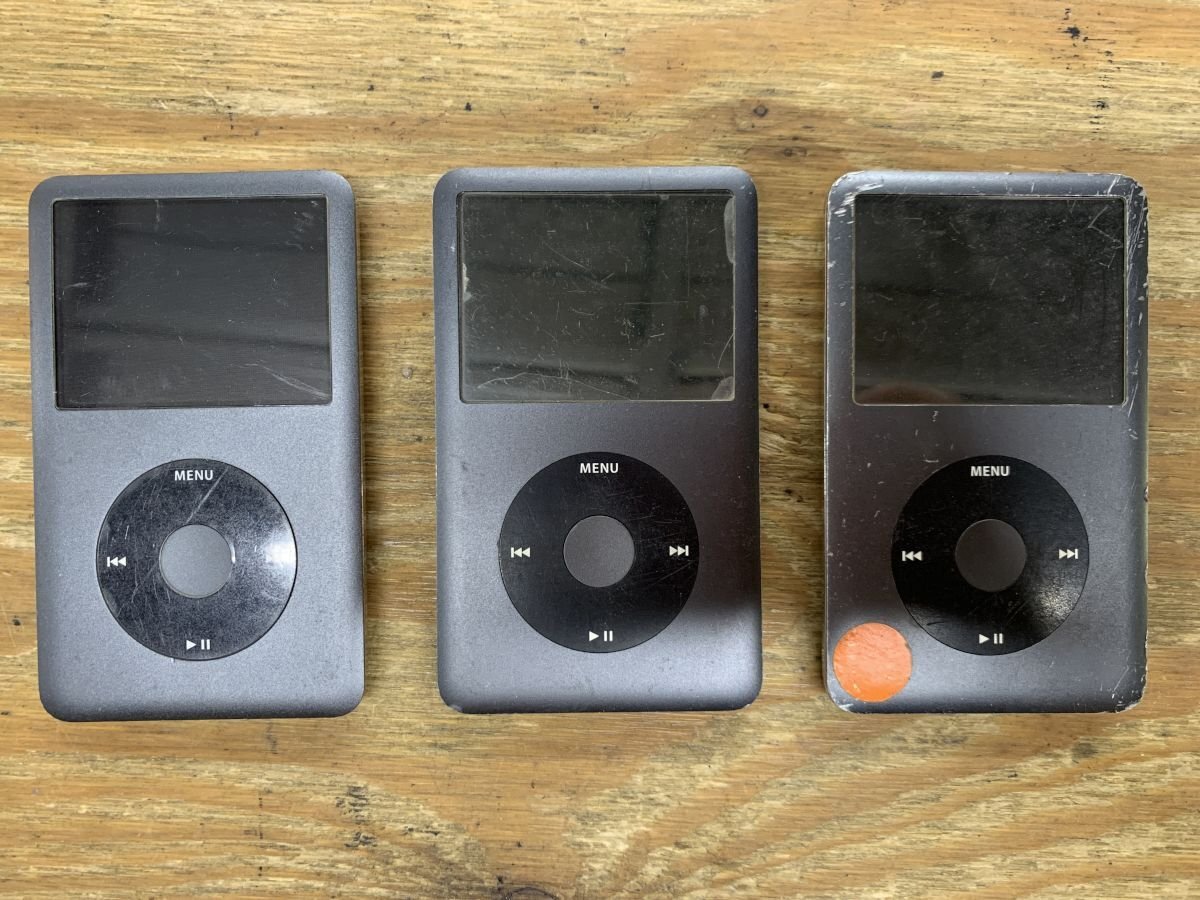 ポータブルプレーヤー Apple iPod Classic 120GB A1238 APPLE A1238 iPod classic 120GB 3点セット◇ジャンク品 [2355MP