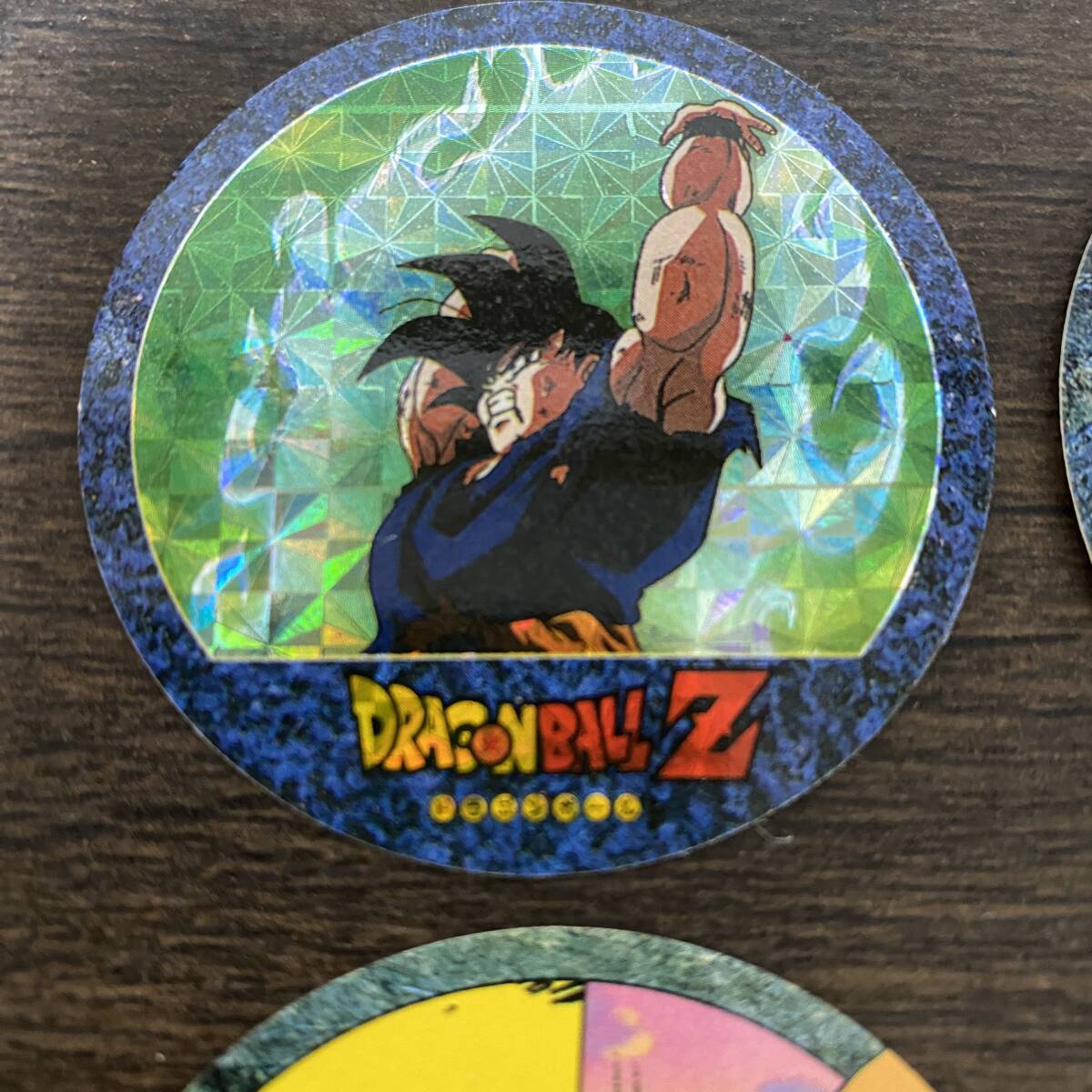 ドラゴンボールZ キャラカーン丸型 孫悟空キラ ドラゴンボールZ 丸型カード きゃらかーん 4枚セット キラカード