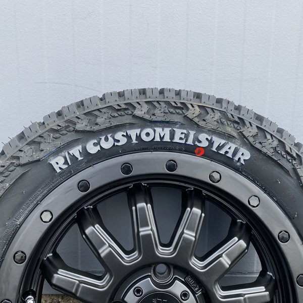  стиль. под ногами из! Hustler Spacia механизм основа .!14 дюймовый 4.5J 7 удача шина R/T CUSTOMEISTAR 165/65R14 белые буквы 