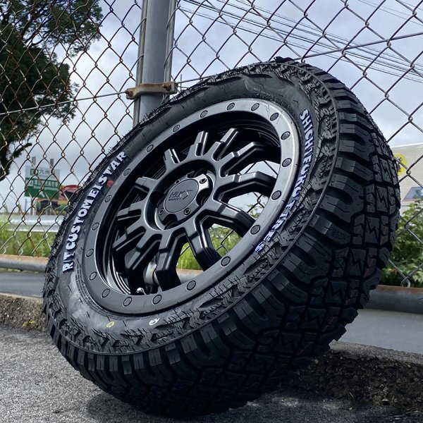  стиль. под ногами из! Hustler Spacia механизм основа .!14 дюймовый 4.5J 7 удача шина R/T CUSTOMEISTAR 165/65R14 белые буквы 