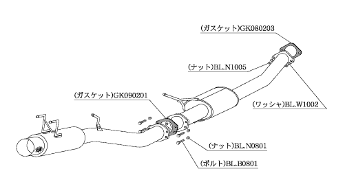 個(gè)人宅発送可能 柿本 カキモト マフラー HYPER FULLMEGA N1+ Rev. NISSAN スカイライン GT-R BNR32 2.6_ツインターボ 4WD 5MT (N31308)
