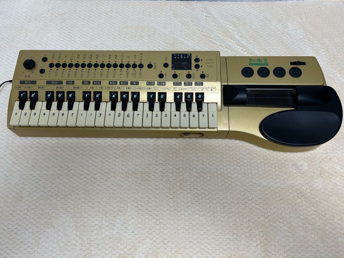 美品 SUZUKI 電子大正琴【わらくのひびき/TES-371G】現状渡し 希少品 美品 SUZUKI 電子大正琴【わらくのひびき/TES-371G