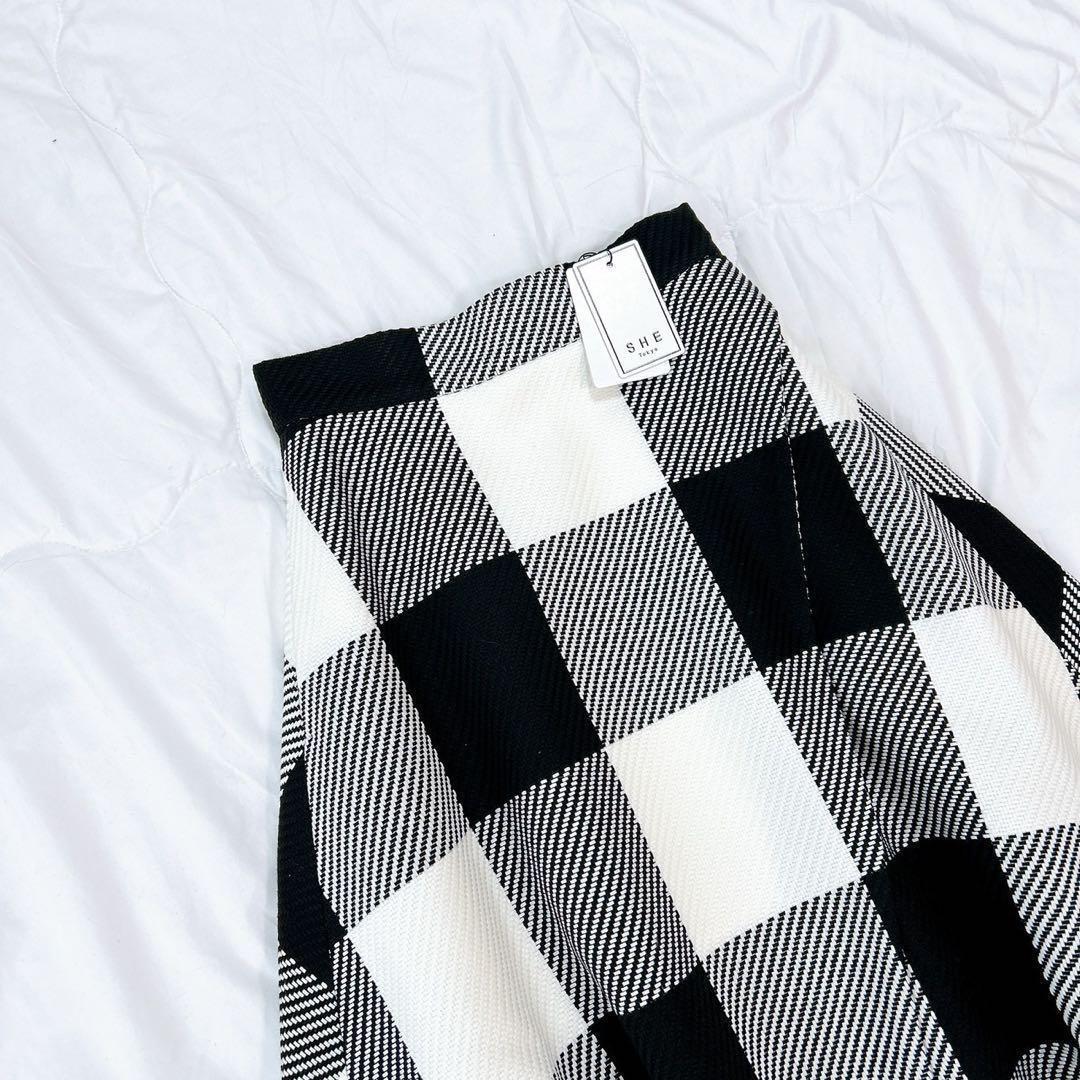 新品タグ付き?シートウキョウ　Elisa ビッグギンガムチェック　スカート　34_画像4