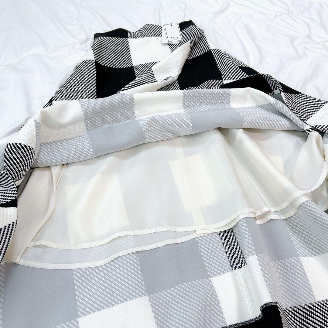 新品タグ付き?シートウキョウ　Elisa ビッグギンガムチェック　スカート　34_画像7