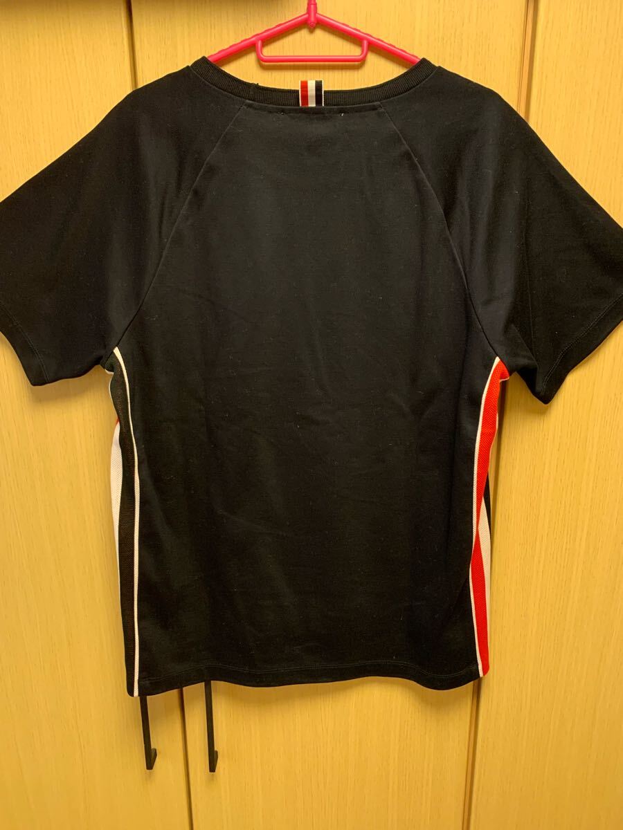 ★THOM BROWNE★サイド トリミング 点滴 半袖Tシャツ 正規 21SS Thom Browne トムブラウン サイド トリコロール