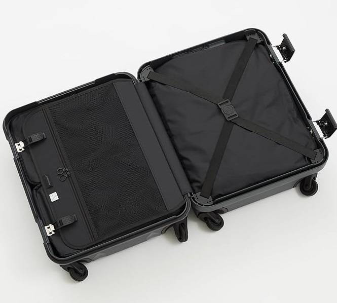 《3年間無償修理＊日本製》【現金値引 17％OFF】☆LEDライト付 ■プロテカ[マックスパス RI2]スーツケース38L ブラック ※機内可■49,500円_画像5