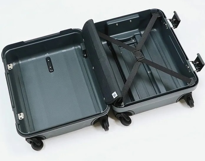 《3年間無償修理＊日本製》【現金値引 17％OFF】☆LEDライト付 ■プロテカ[マックスパス RI2]スーツケース38L ブラック ※機内可■49,500円_画像4