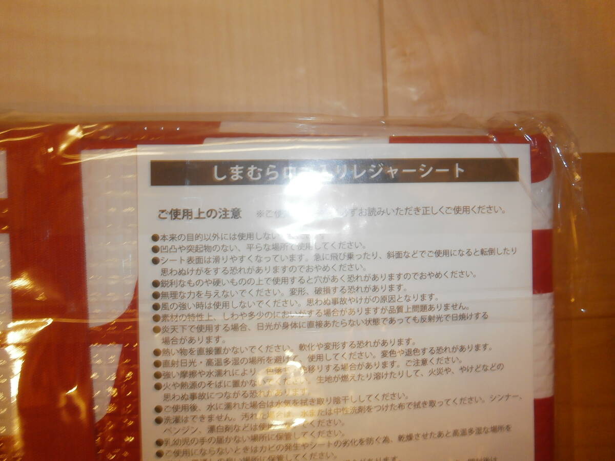 即決★新品★非売品 ★★しまむら ロゴ入りレジャーシート 非売品★★サイズ90センチ×120センチ★★敷物_画像2