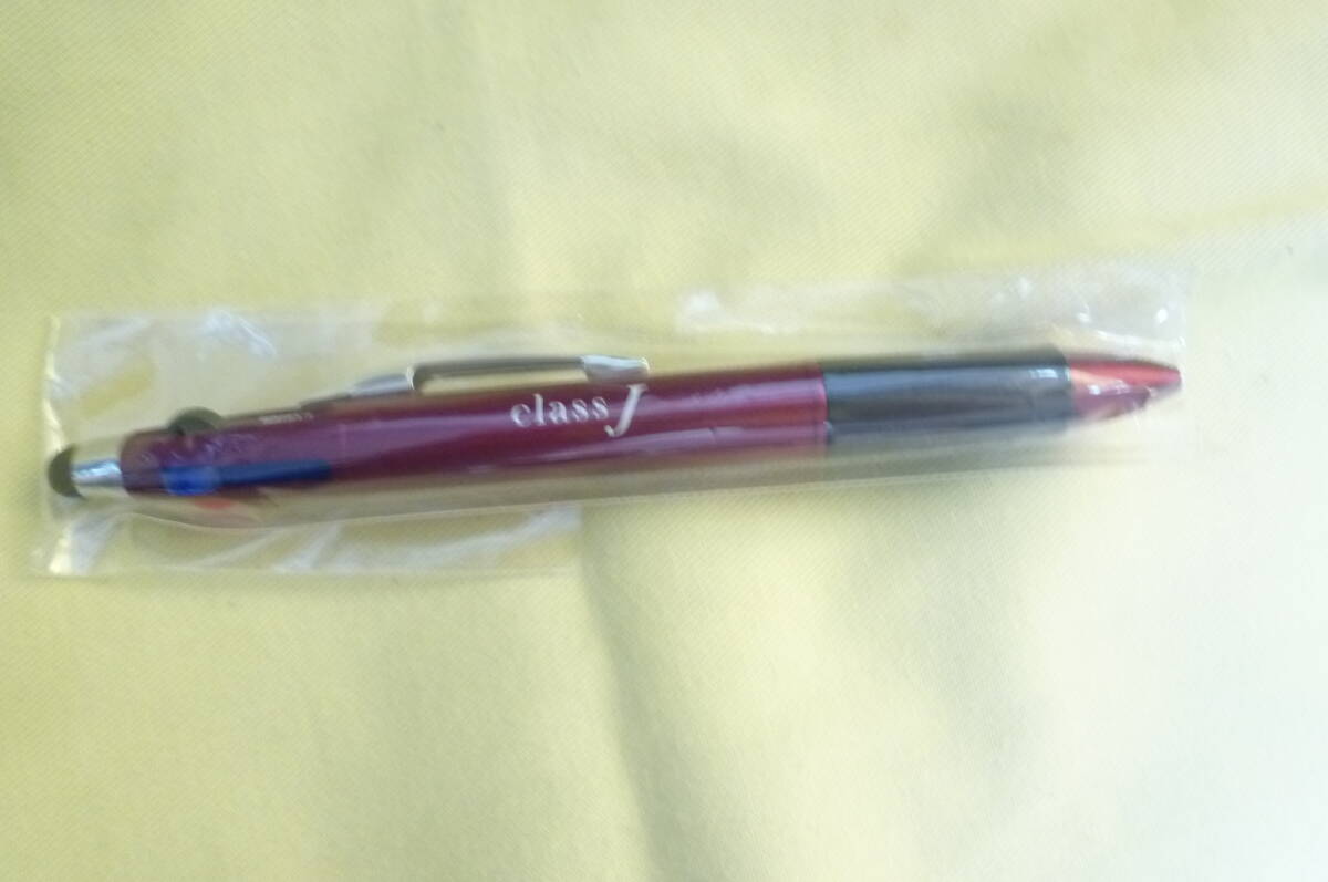 ★即決★　JAL 日本航空 　3色　ボールペン　(赤１本 青1本 黒2本) クラスJ 　ツルマーク　未使用_画像2